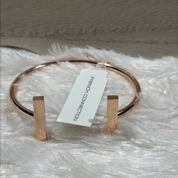 French Connection Metallic Rose Bracelet - Picture 1 of 5
